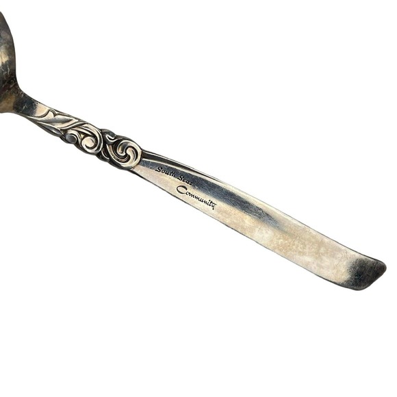 oneida community south seas serving spoon Vintage Silver Plate Retro - Picture 4 of 6